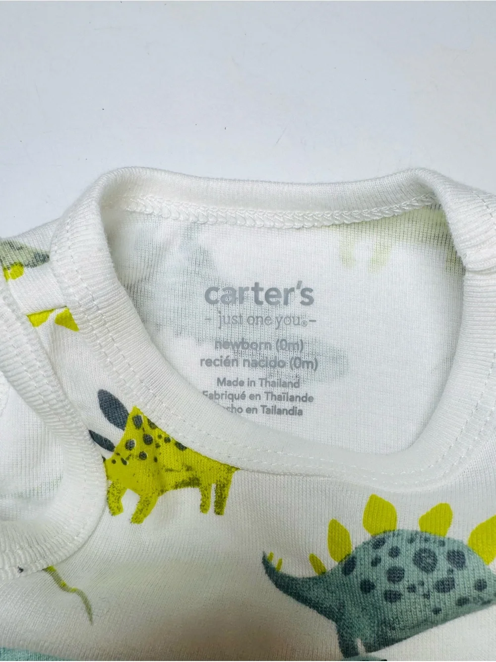 Carter’s Just One You Newborn Dinosaur 2-Piece Bodysuit & Shorts Outfit